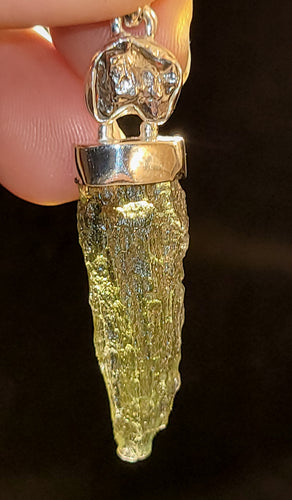 Moldavite with Campo de Cielo