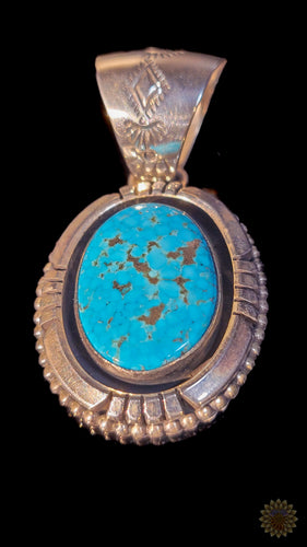 Jimmy Lee Navajo Turquoise Pendant